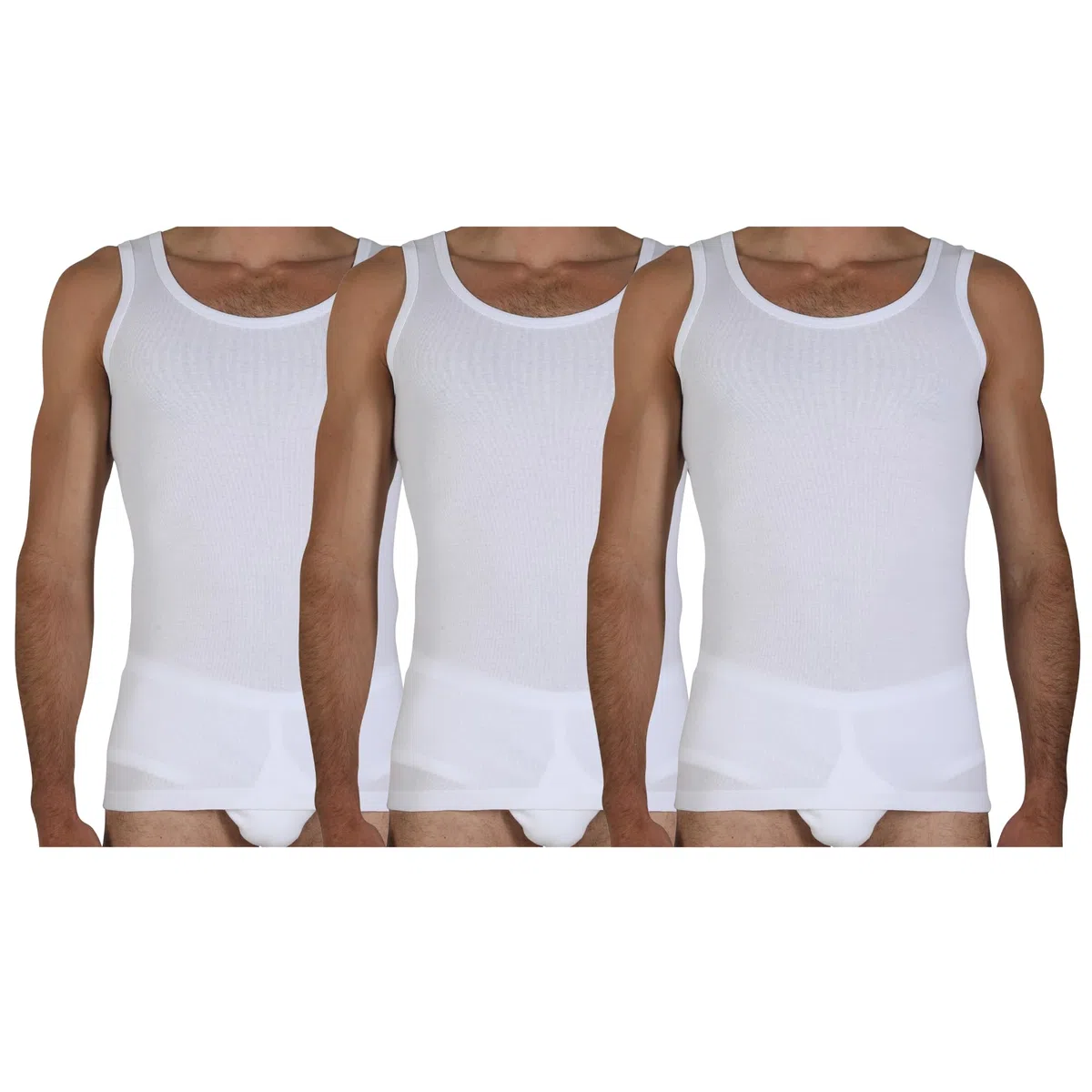 Fragi Canotta Uomo in Puro Cotone, Canottiera Intima con Spalla Larga in Tessuto Elastico Senza Cuciture Seamless, Made in Italy