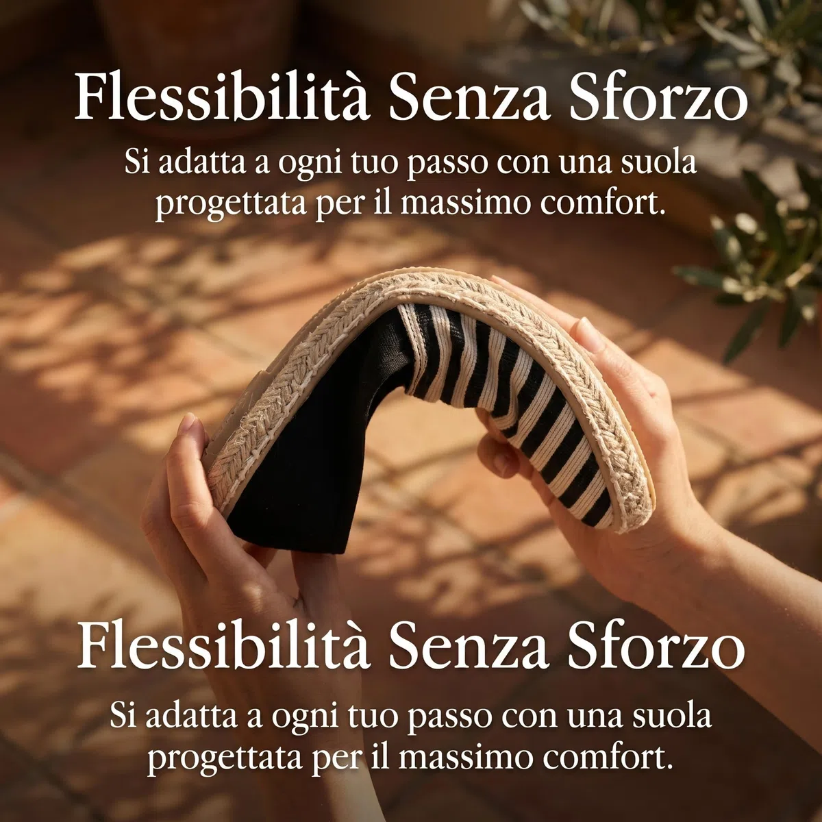 GLAMORA Espadrillas Donna Righe Ballerine Slip On Scarpe Basse Tela Mocassini Estivi Leggere Traspiranti Comode Suola Gomma Antiscivolo Calzature