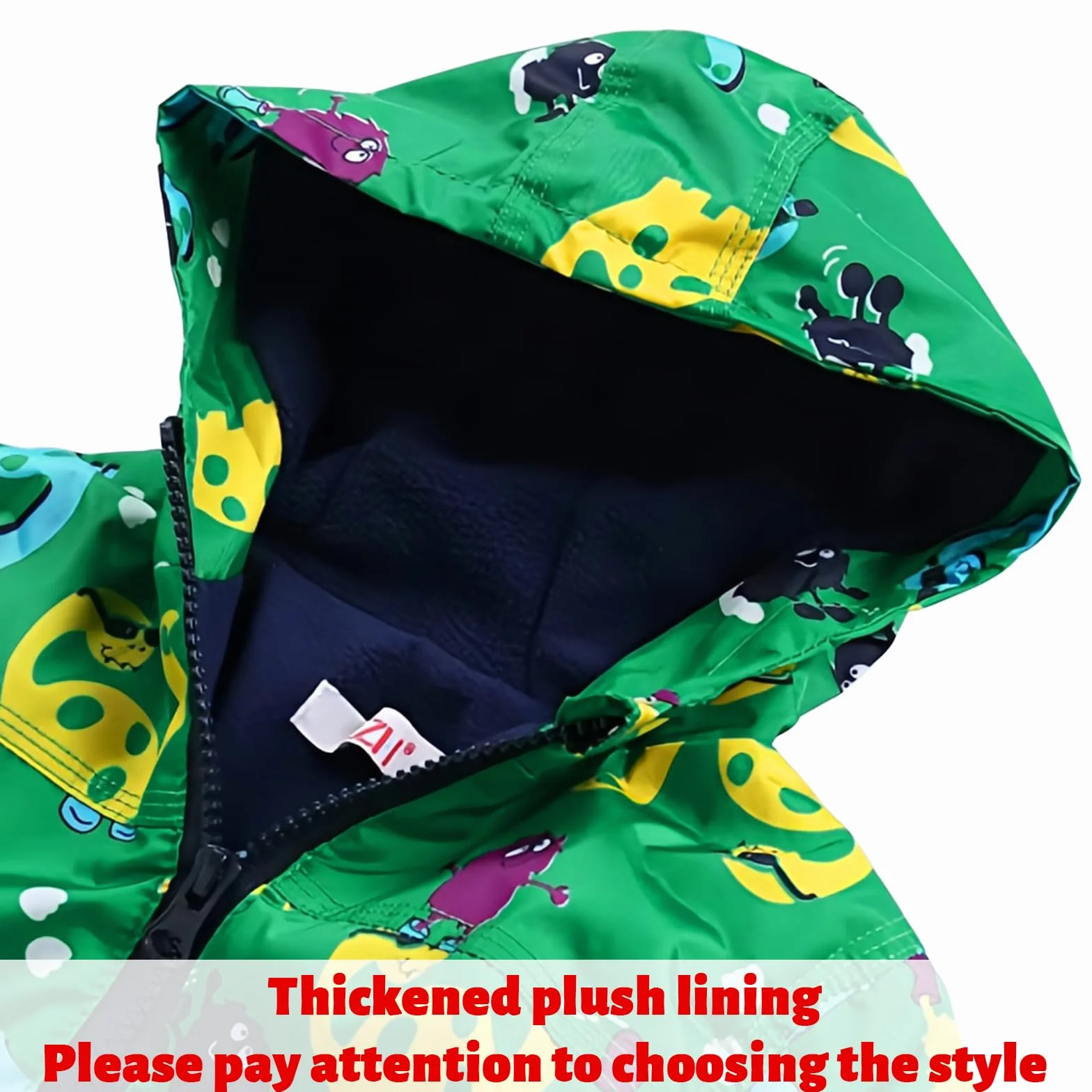 LZH Bambini Impermeabile Ragazzi Giacca con Cappuccio Dinosauro Cappotto + Pantaloni Set