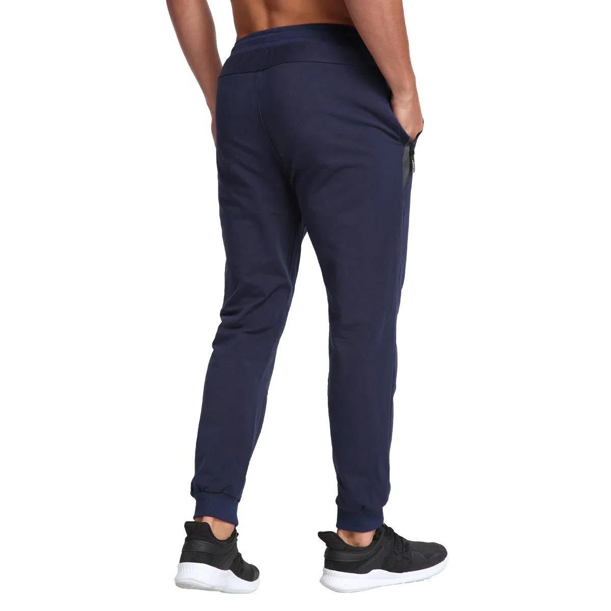JustSun Pantaloni Tuta Uomo Sportivi Cotone con Tasche Zip