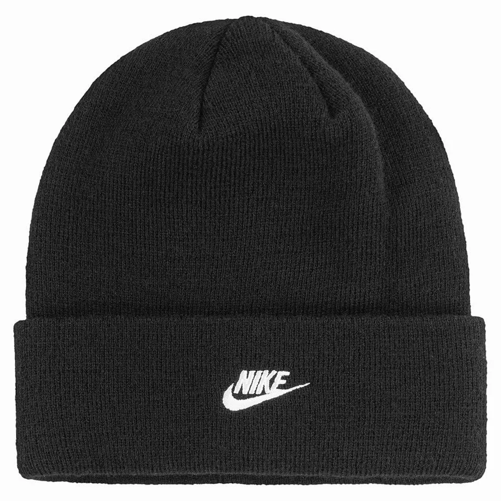 NIKE -Set Composto da Cappellino di Lana E Guanti -Cappellino con Risvolto E Logo Guanti con Logo