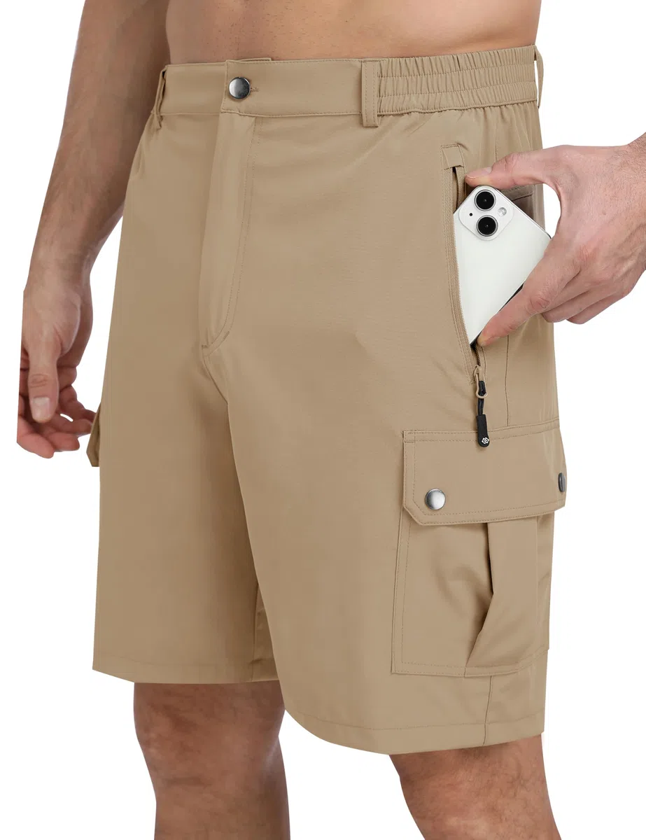 MoFiz Pantaloncini Cargo Uomo Pantaloni Corti da Trekking Bermuda Shorts Leggeri Traspiranti Pantaloncini da Escursionismo Mountain Ciclismo Sportivi Palestra