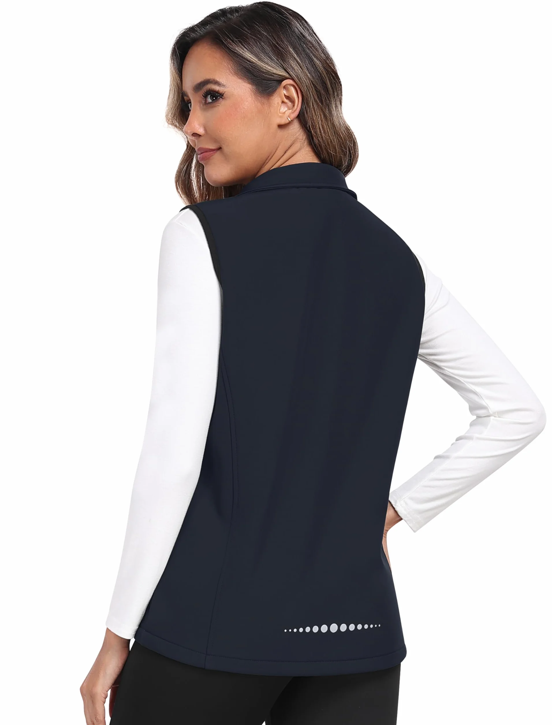 MoFiz Gilet da Donna Softshell Antivento Leggero Vest Cappotto Senza Maniche Giacca Calda Con Cerniera