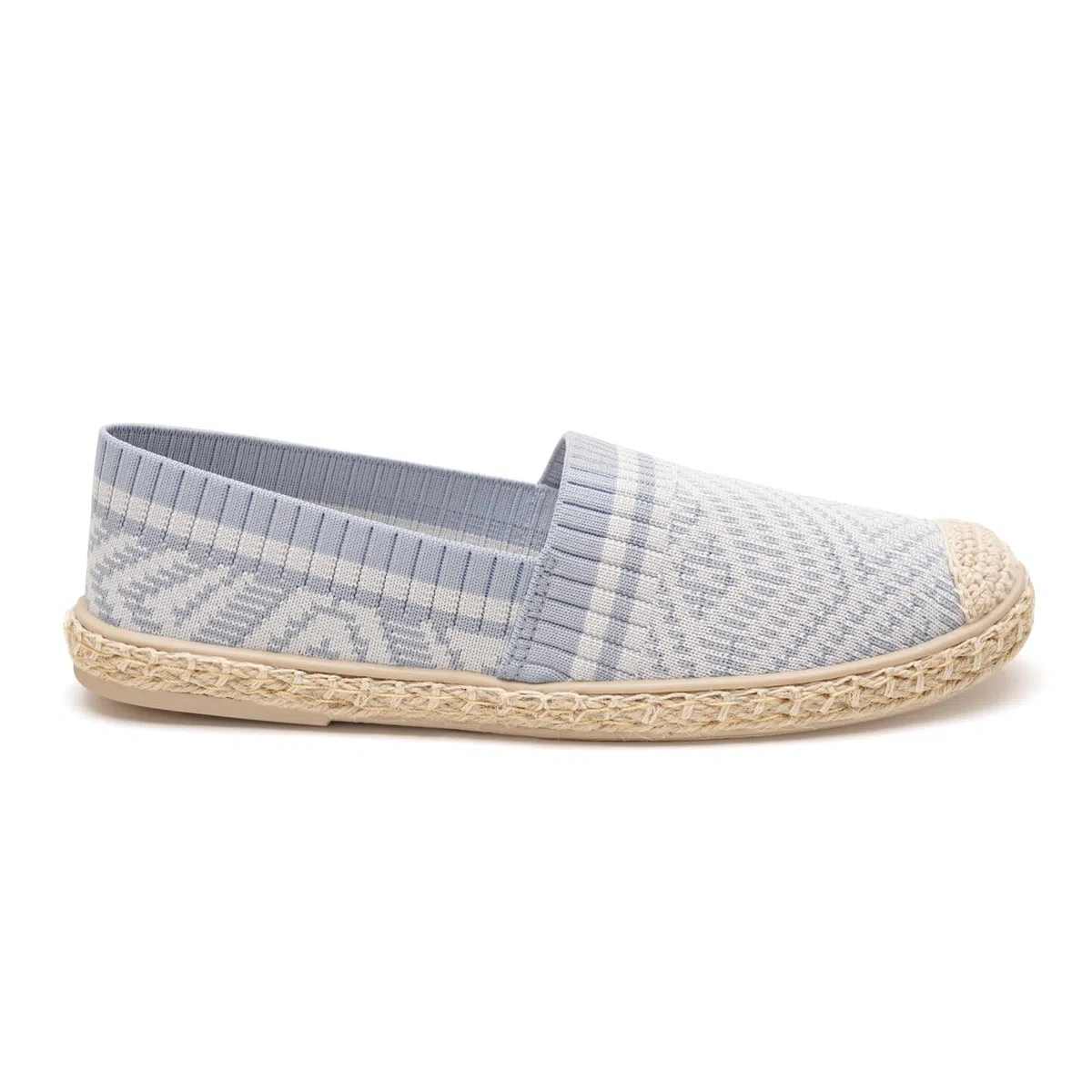 GLAMORA Espadrillas Donna Estate Sparto Piatte, Tela Traspirante Elasticizzata, Suola Intrecciata Antiscivolo, Calzature Confortevoli Leggere, Casual, Scarpa Tessuto Flessibile
