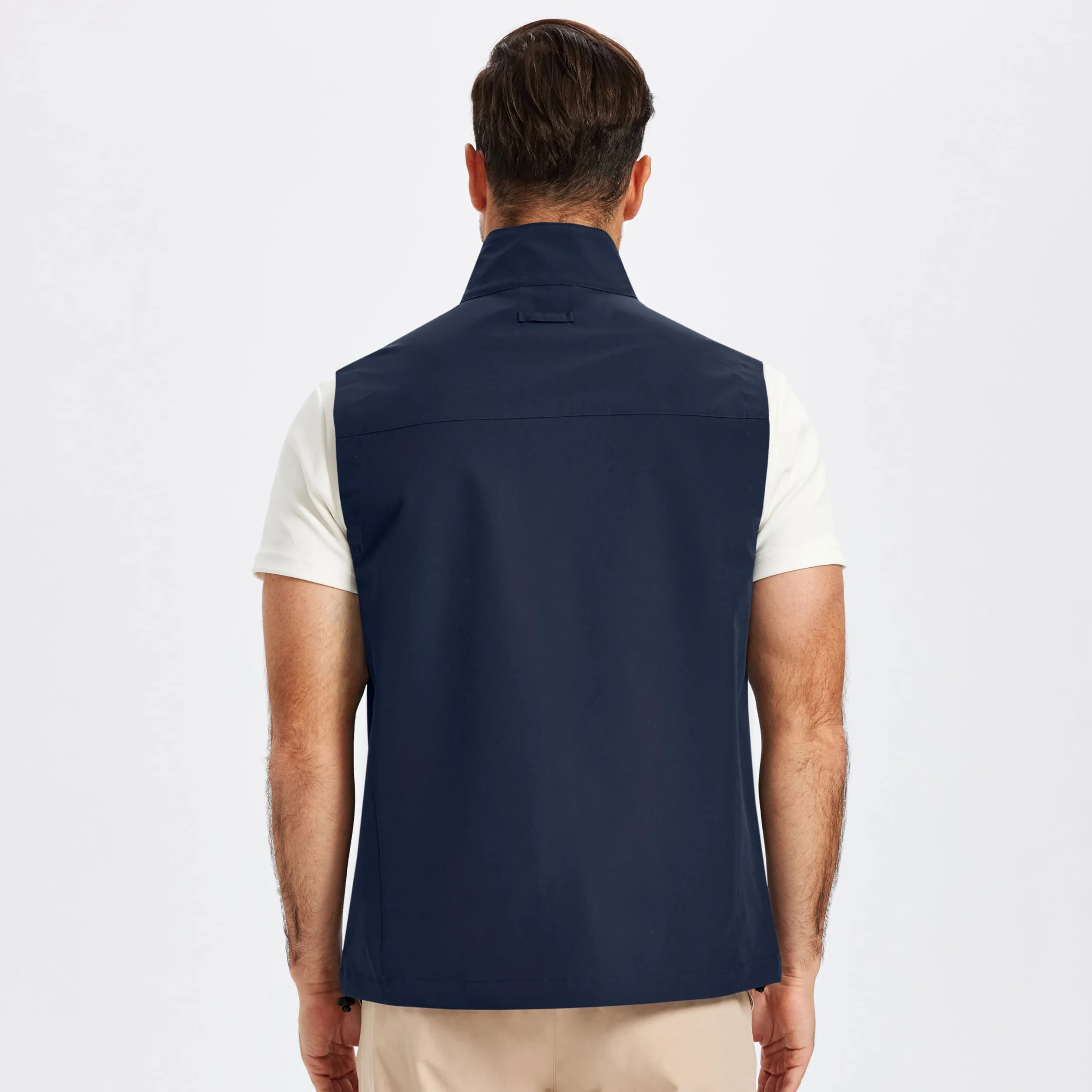 MoFiz Uomo Gilet Softshell Ultraleggero Antivento da Trekking Ciclismo Attività all'aperto Tasche con Cerniera