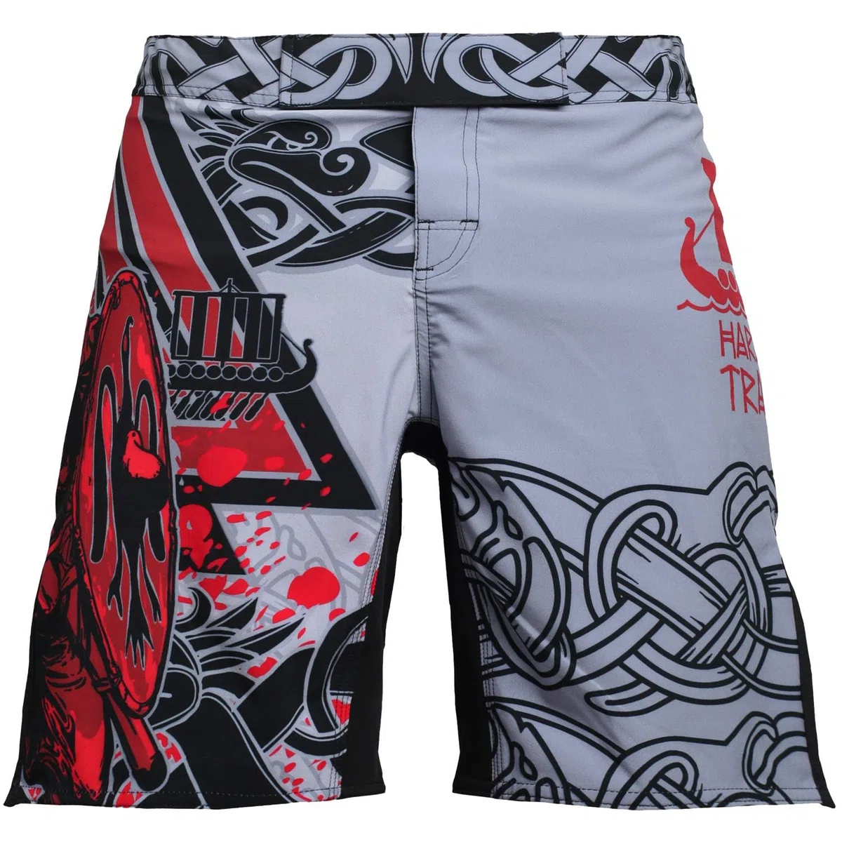 Hardcore Training Fight Shorts Uomo Pantaloncini da Combattimento Arti Marziali MMA BJJ Boxe Muay Thai Grappling Fitness No Gi
