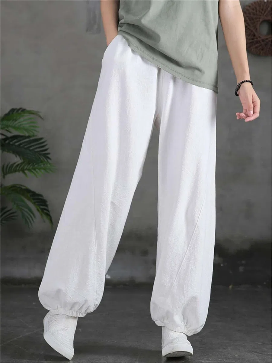Generico Pantaloni Tai Chi Confortevole Pantaloni Tai Chi Donna Uomo Taglie Forti Pantaloni Tai Chi Pantaloni Pantaloni Casual Pantaloni Slim Yoga Harem Pantaloni Pilates Martial