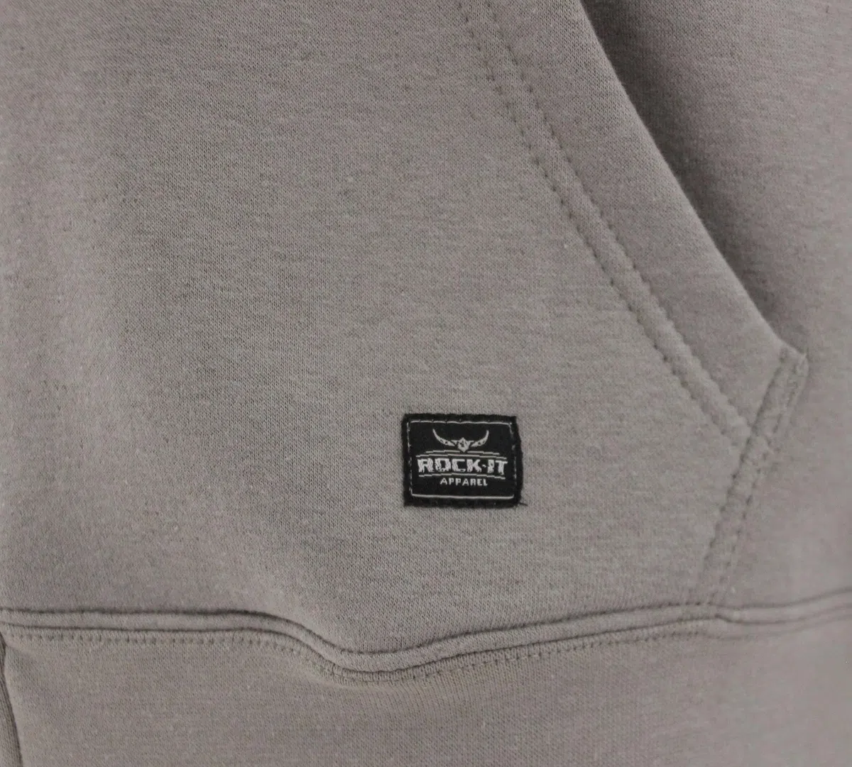 ROCK-IT Apparel® Giacca con Cappuccio da Uomo Hoodie Racer 07" Giacca di Felpa Felpa con Cappuccio Pesante Hoody Pullover S-5XL Ziphood con Zip con Cappuccio e Interno in Pile Grigio e Blu Navy