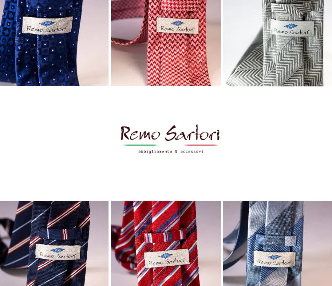 Remo Sartori - Cravatta In Pura Seta Tinta Unita, Larghezza cm 8, Made In Italy, Uomo