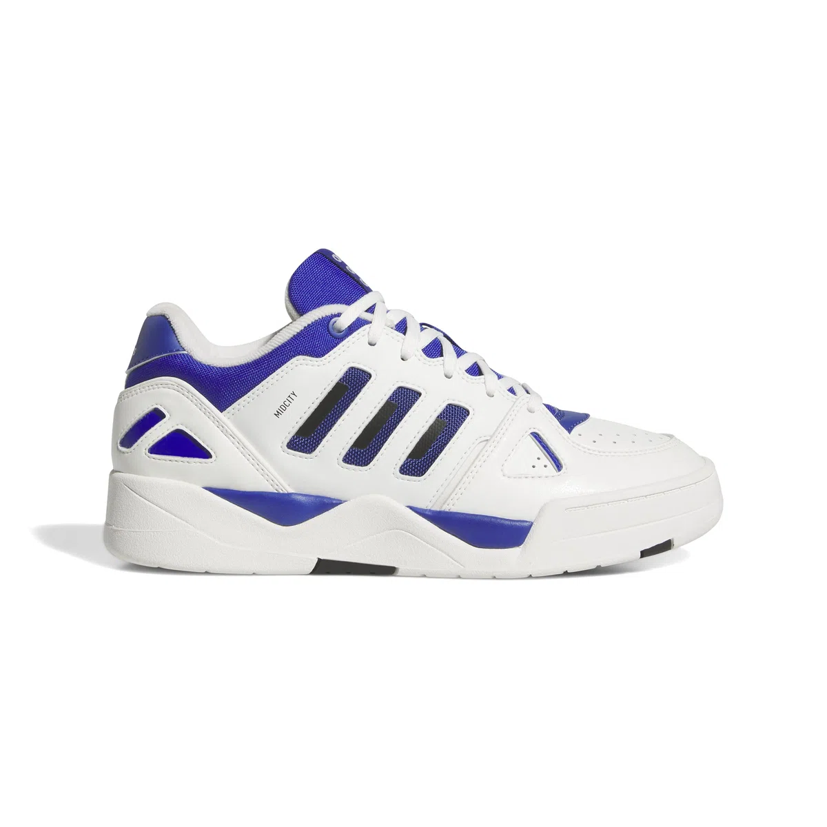 Adidas Uomo Midcity Low Shoes, Core White/Semi Lucid Blue/Core Black, 44 EU