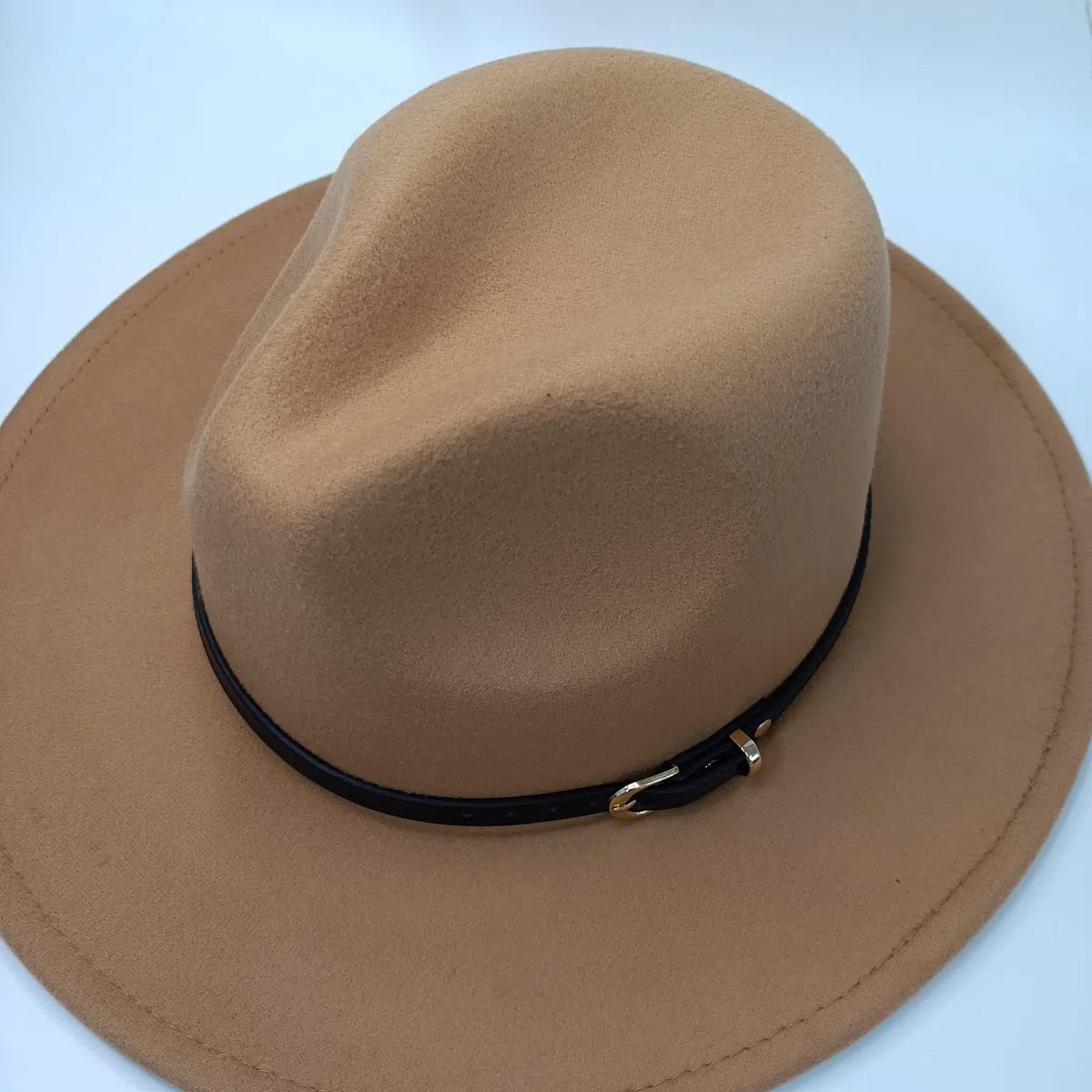 HEYANN Cappello classico Fedora a tesa larga con fibbia per cintura in feltro unisex cappello da trilby da uomo panama cappello jazz cappello per donna uomo
