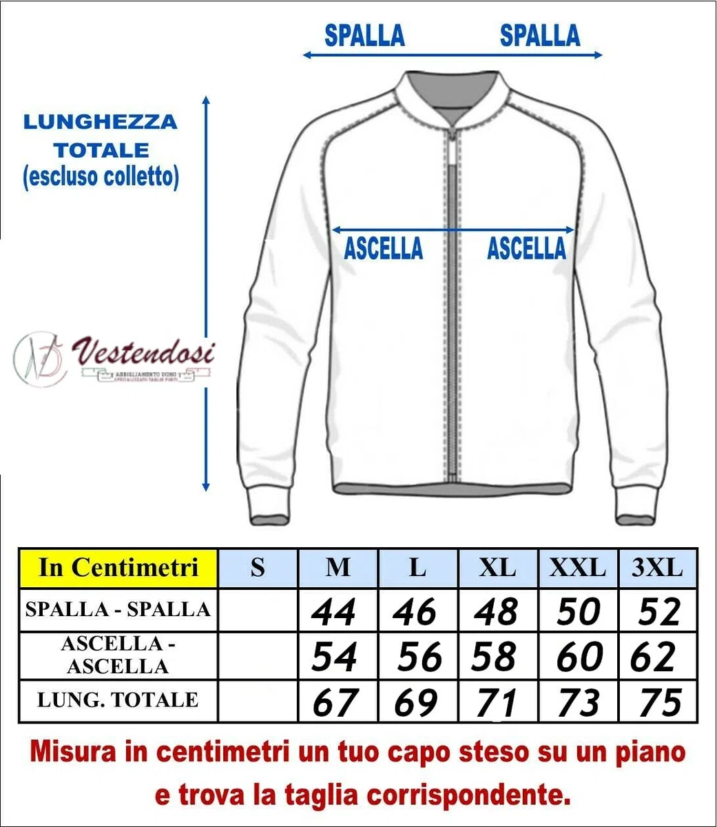 Coveri Felpa Giacca Pullover Aperta Uomo Sportiva con Cerniera Zip Intera Cotone