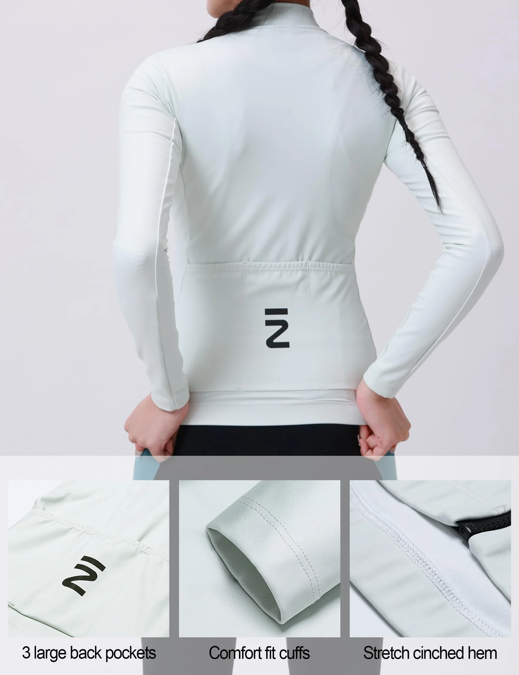 INBIKE Maglia Ciclismo Donna Invernale in Pile Giacca Ciclismo Donna Antivento Termico Maglia Bici Maglia MTB Manica Lunga