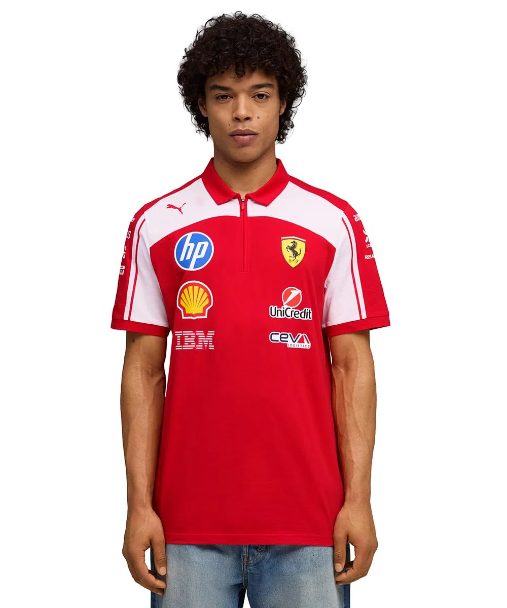 PUMA Scuderia Ferrari F1 2026 Polo Team Uomo - Rosso