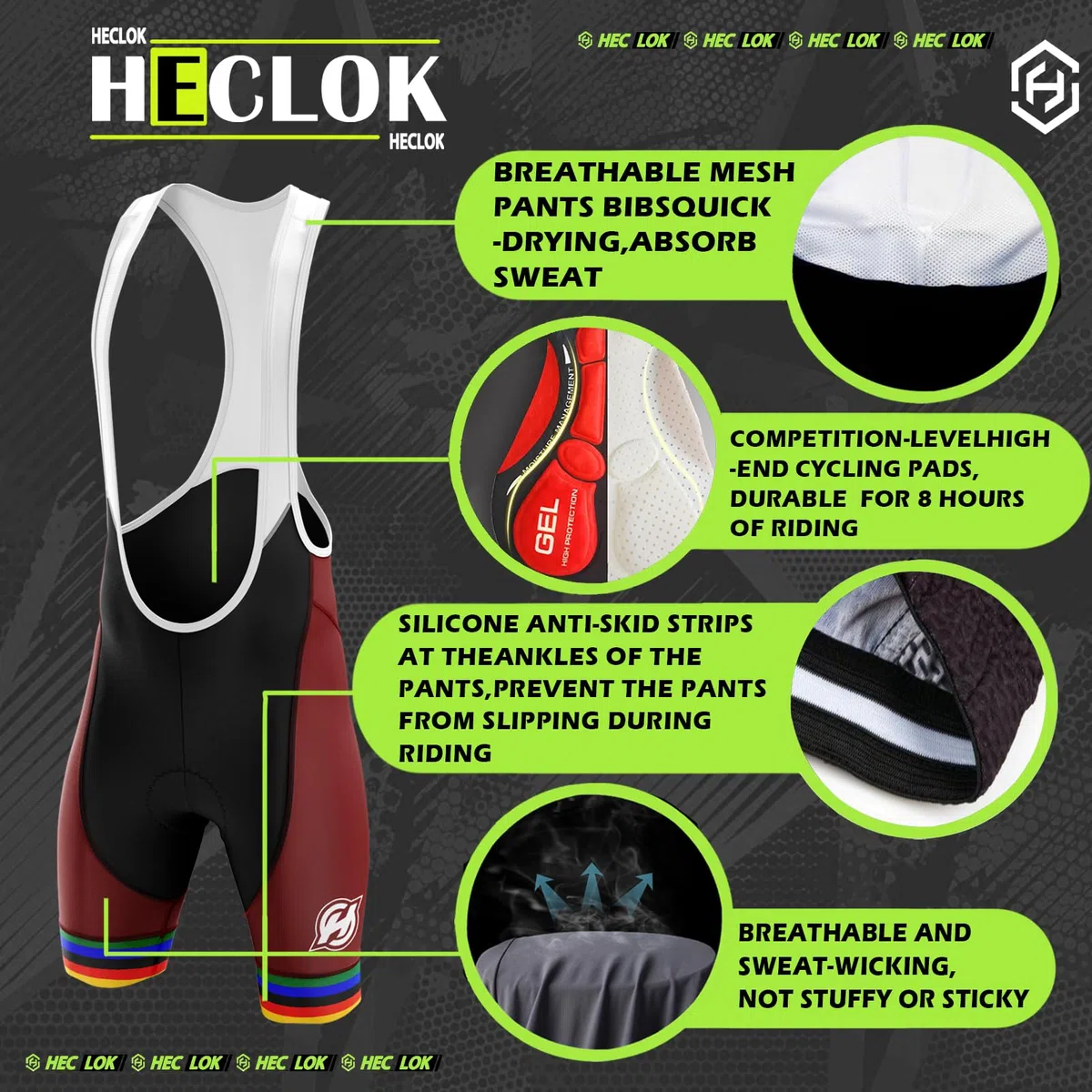 Completo Ciclismo Uomo Manica Corta - Maglia e Pantaloncini con Imbottitura Gel 3D per Bici da Corsa e MTB | Traspirante e Asciugatura Rapida | Personalizzabile con il Tuo Logo