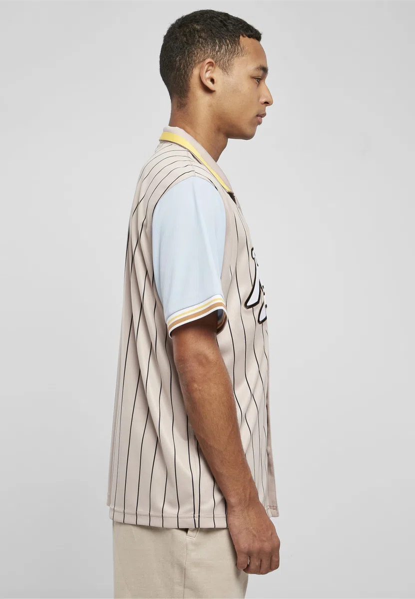 Karl Kani Varsity Pinstripe Baseball Shirt Unisex