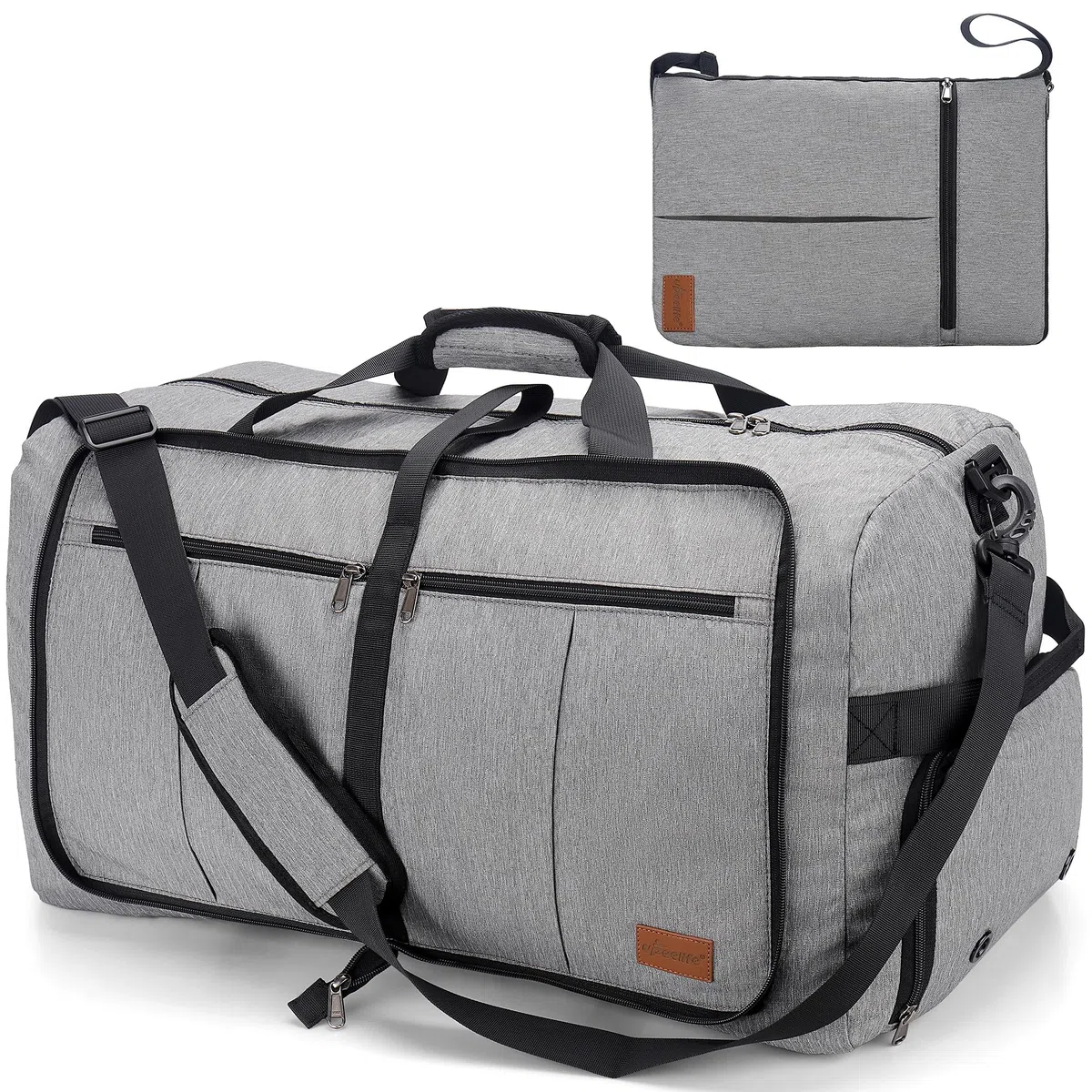 Upeelife Borsone da Viaggio, 125L Borsa da Viaggio Pieghevole Uomo Donna, Borsone Palestra Sportivo Impermeabile con Scomparto per Scarpe e Tasca Bagnata