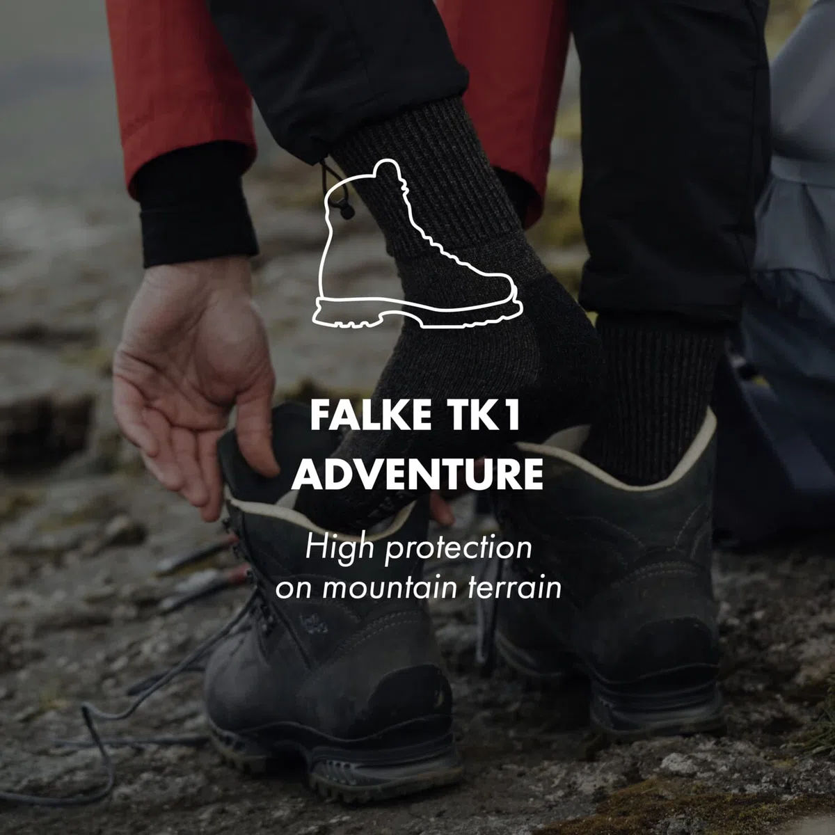 FALKE donna TK1 calzini da escursionismo imbottitura spessa anti-vesciche calze da trekking calde spesse termiche traspiranti asciugatura rapida termoregolanti antiodore lana filo funzionale 1 paio
