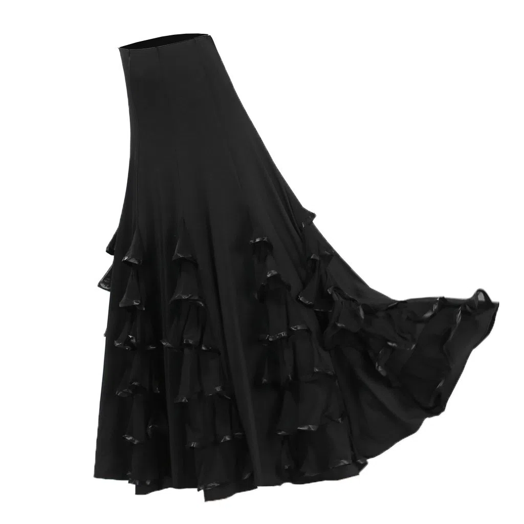 Gonna Lunga Da Donna a Ruota, Gonna Da Ballo, Gonna Lunga Da Ballo Da Sala, Abito Da Flamenco, Costume Latino
