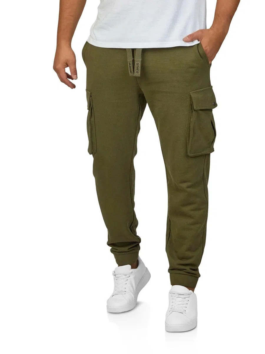 riverso RIVLoris, pantaloni cargo da uomo, lunghi, vestibilità normale, pantaloni cargo da allenamento, pantaloni per il tempo libero, tasche, rosso, blu, nero, verde, S, M, L, XL, XXL, 3XL, 4XL, 5XL