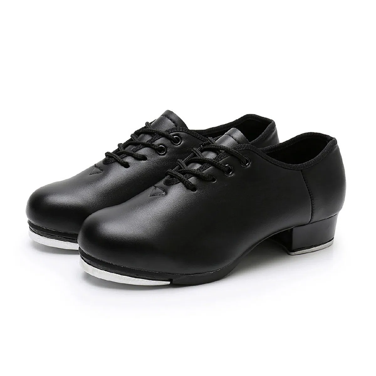 Scarpe Sneakers Uomo - Scarpe da Tip Tap Professionali con Lacci in Pelle PU e Suola Divisa per Ballo Uomo