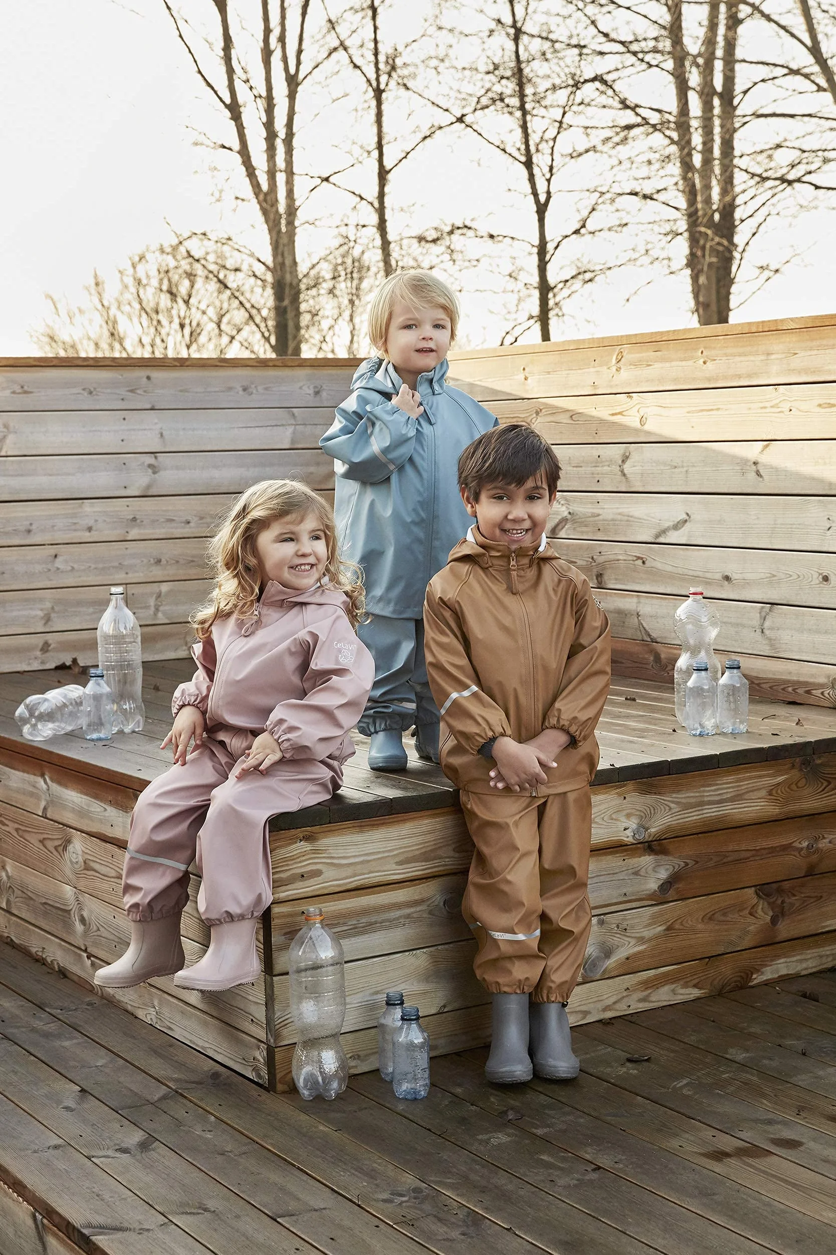 CeLaVi Rainwear Ser - Recycle Pu Giacca da pioggia Unisex - Bambini e ragazzi (Pacco da 1)