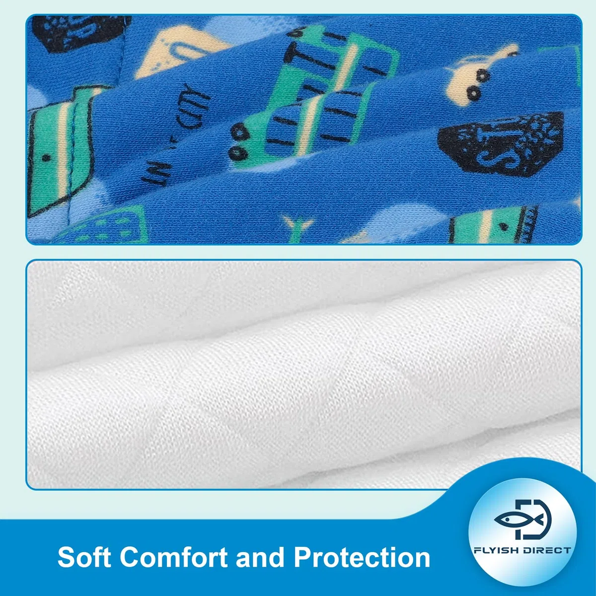 FLYISH DIRECT Mutandine di Apprendimento - Confezione da 7 Pantaloni da vasino Traspiranti e Morbidi, Pantaloni da vasino per Bambini a 6 Strati