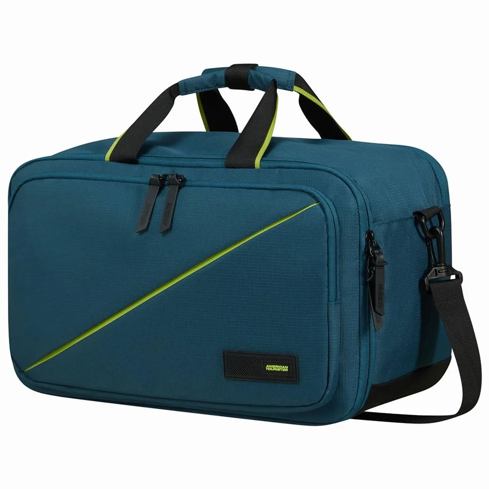 American Tourister Take2Cabin - Borsa da viaggio 3 vie Ryanair, 40 cm, 25 L, Blu (Harbor Blue)