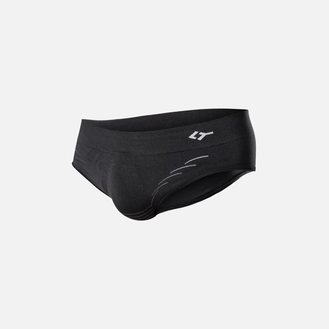 FLOKY Slip Uomo Corelift. Intimo biomeccanico. Multisport. Supporto e stabilità Funzionale specifico per Anatomia Maschile. Migliora la stabilità Muscolare ed Il Recupero Post Allenamento. Nero L-XL