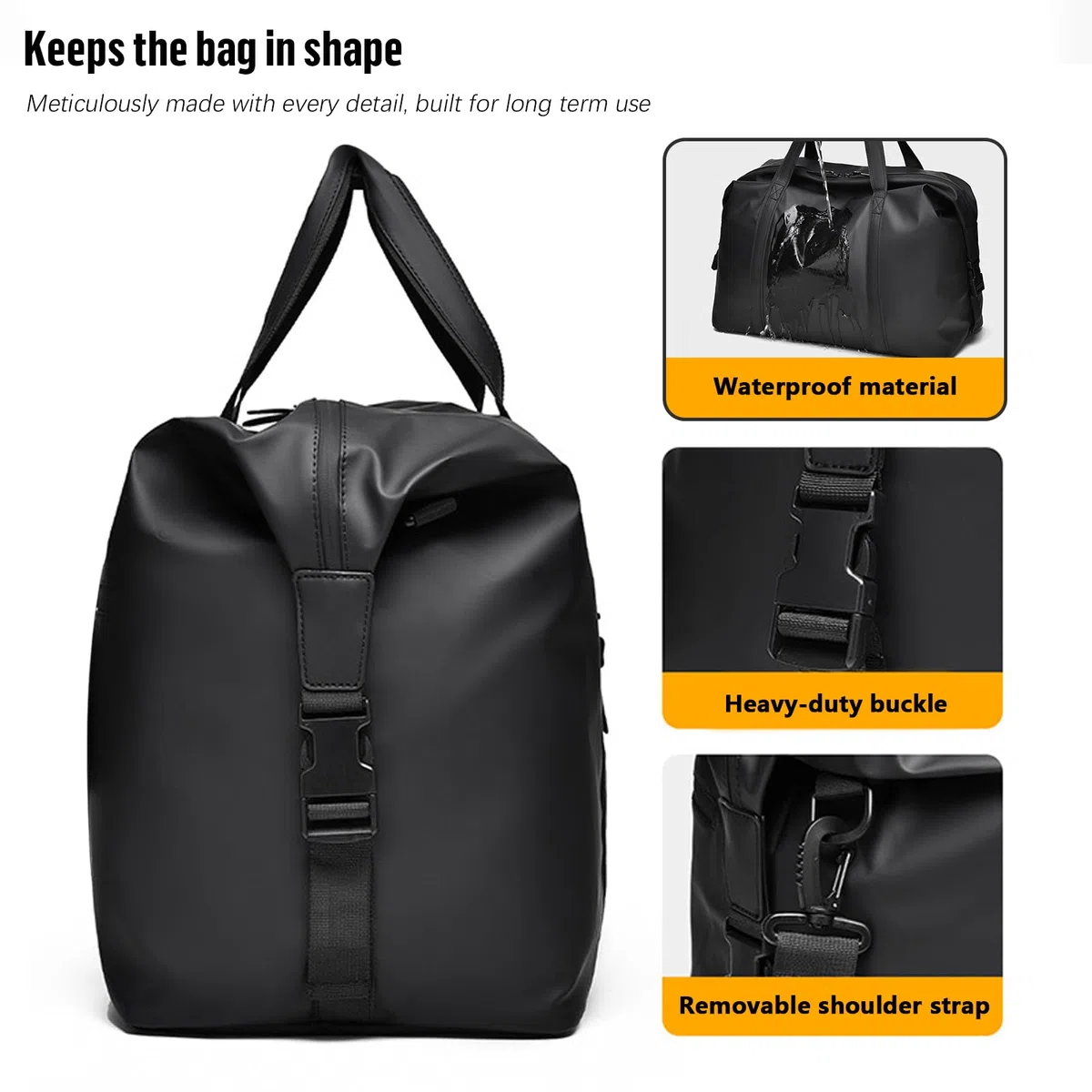 Bagaglio a Mano 40x30x20 Borsa da cabina Ryanair, Borsa da Viaggio in Pelle PU con Tracolla, Borsone da Viaggio per Uomo e Donna