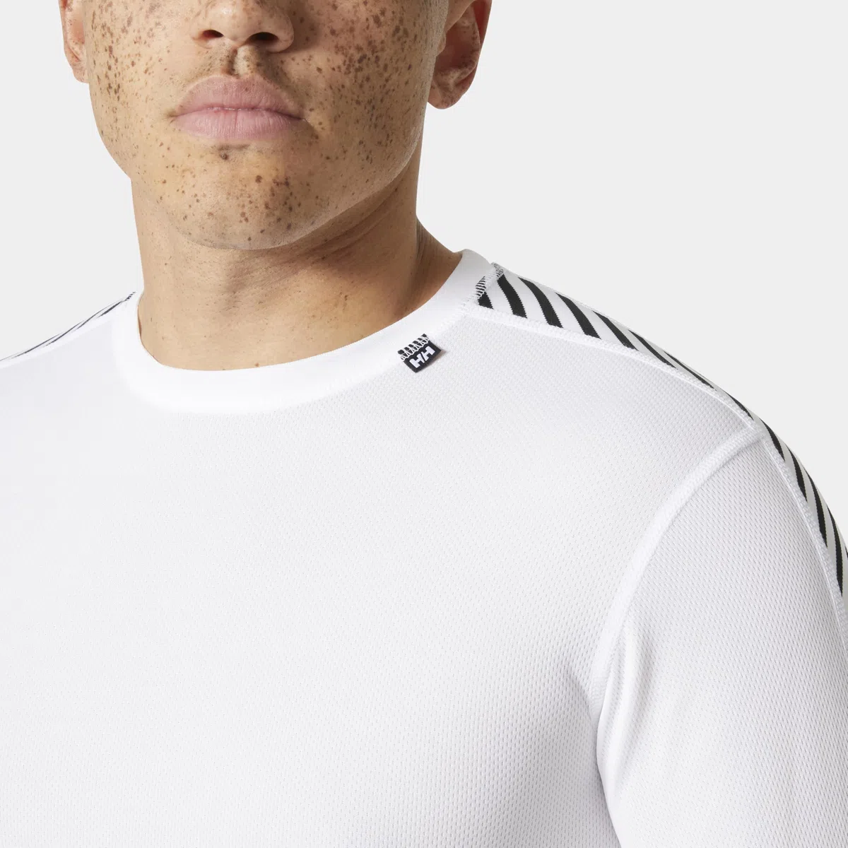 Helly Hansen Uomo Maglietta Termica HH Lifa Stripe Crew