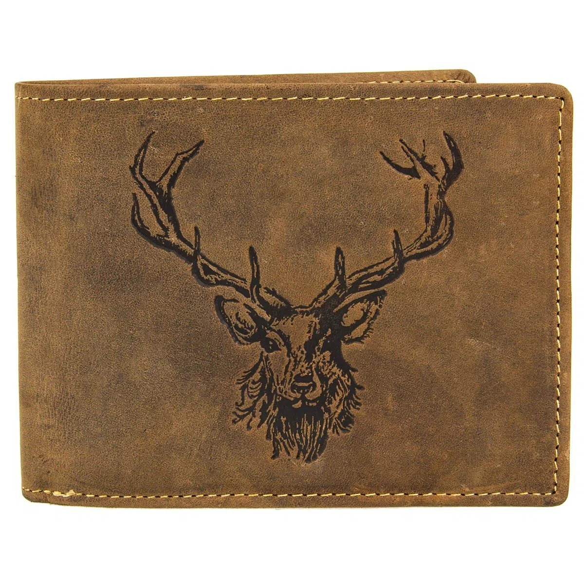 Greenburry Portafoglio in pelle di cervo vintage 12 cm