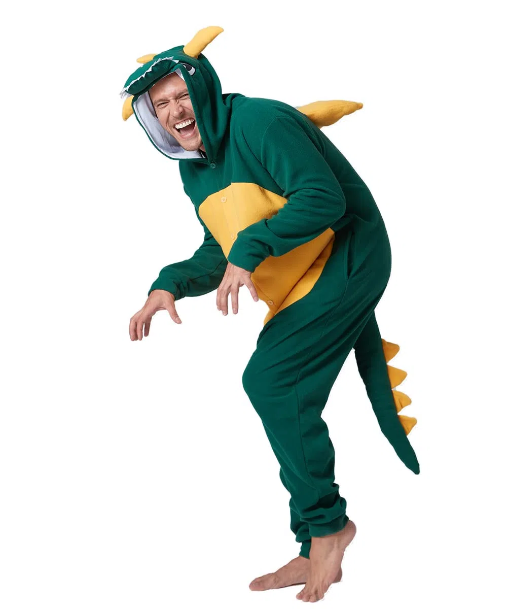 Laahoem Animale Drago Pigiama Unisex Adulto con Cappuccio Uomini Donne Jumpsuit Costume Cosplay Abbigliamento da Notte