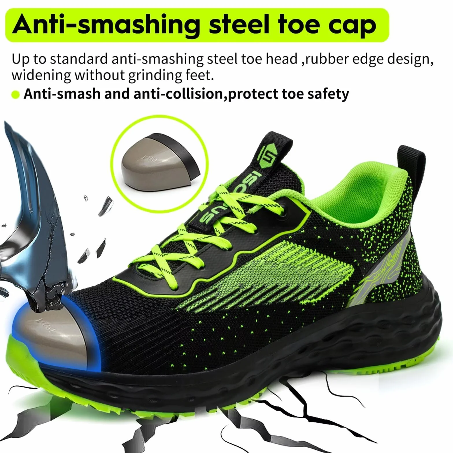 Scarpe Antinfortunistiche Uomo Donna Scarpe da Lavoro Leggere con Punta in Acciaio Scarpe Sicurezza Traspiranti Comode