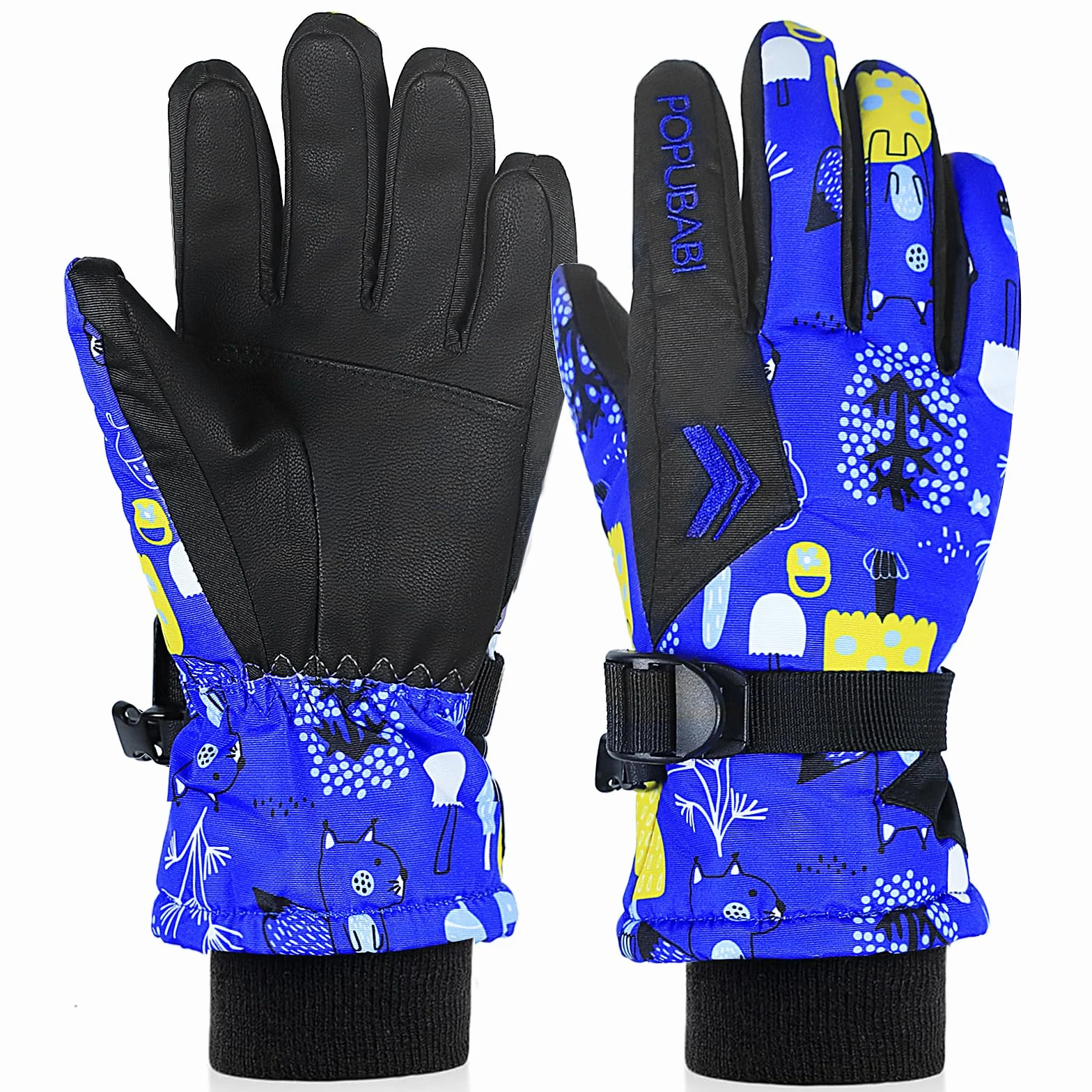 Thinsulate - Guanti da sci per bambini, impermeabili, invernali, termici, guanti da neve, per snowboard, sci, escursionismo, corsa, ciclismo