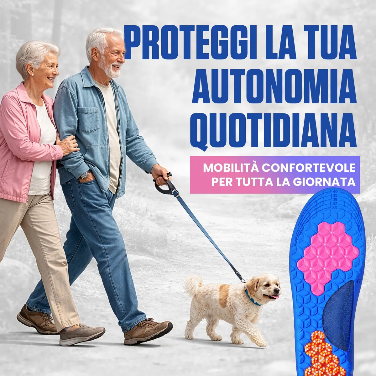 Akusoli Solette Uomo & Donna – Solette Gel per Scarpe con Digitopressione e Supporto Tallone U, Ideali per Scarpe da Lavoro e Lunghe Ore in Piedi EU42-47