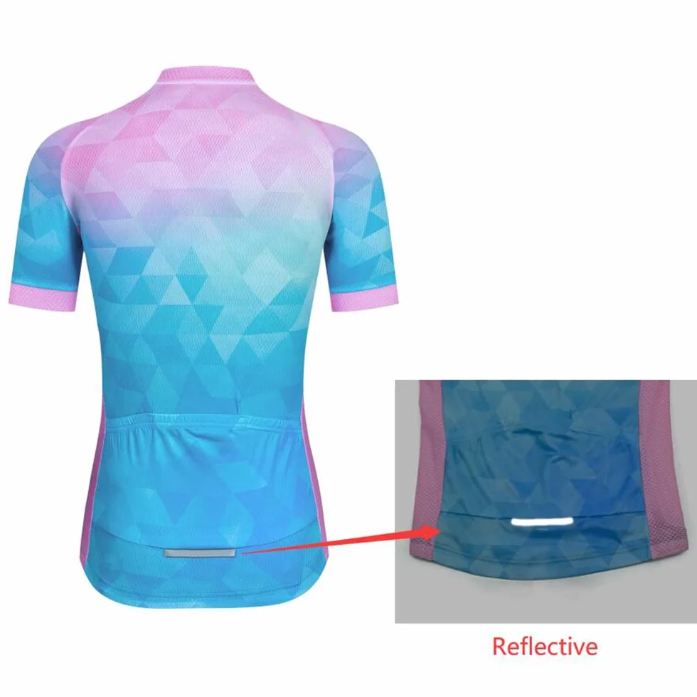 Maglia da mountain bike da donna a maniche corte da donna, maglia da ciclismo maglia da ciclismo top S-3XL