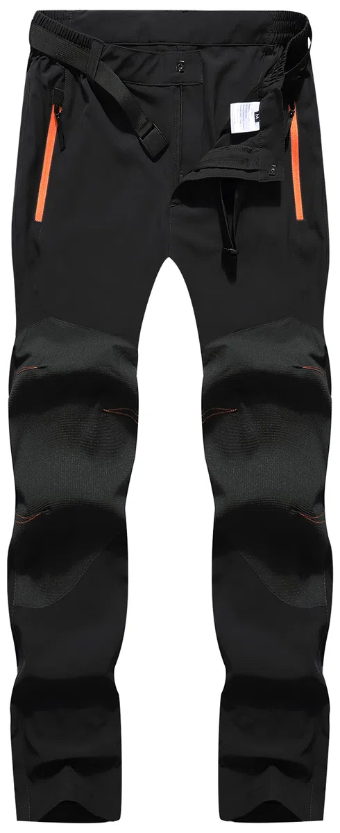 Pantaloni Trekking Uomo Softshell Pantaloni Impermeabili Montagna Escursionismo Estivi Leggero Traspirante Asciugatura Rapida All'aperto
