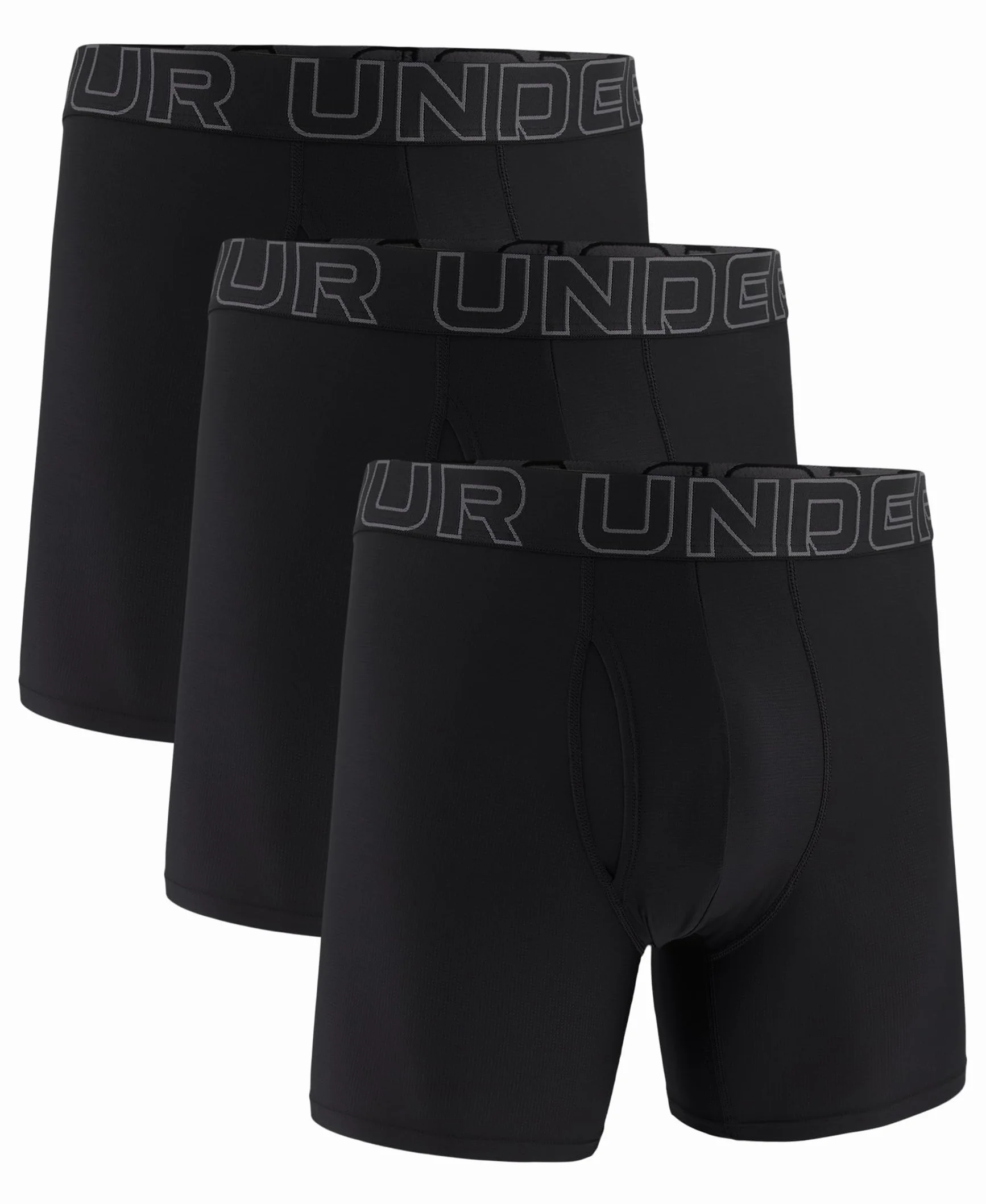 Under Armour Tech Mesh 6-inch Boxerjock 2-Pack Boxer Corti Uomo (Pacco da 3)