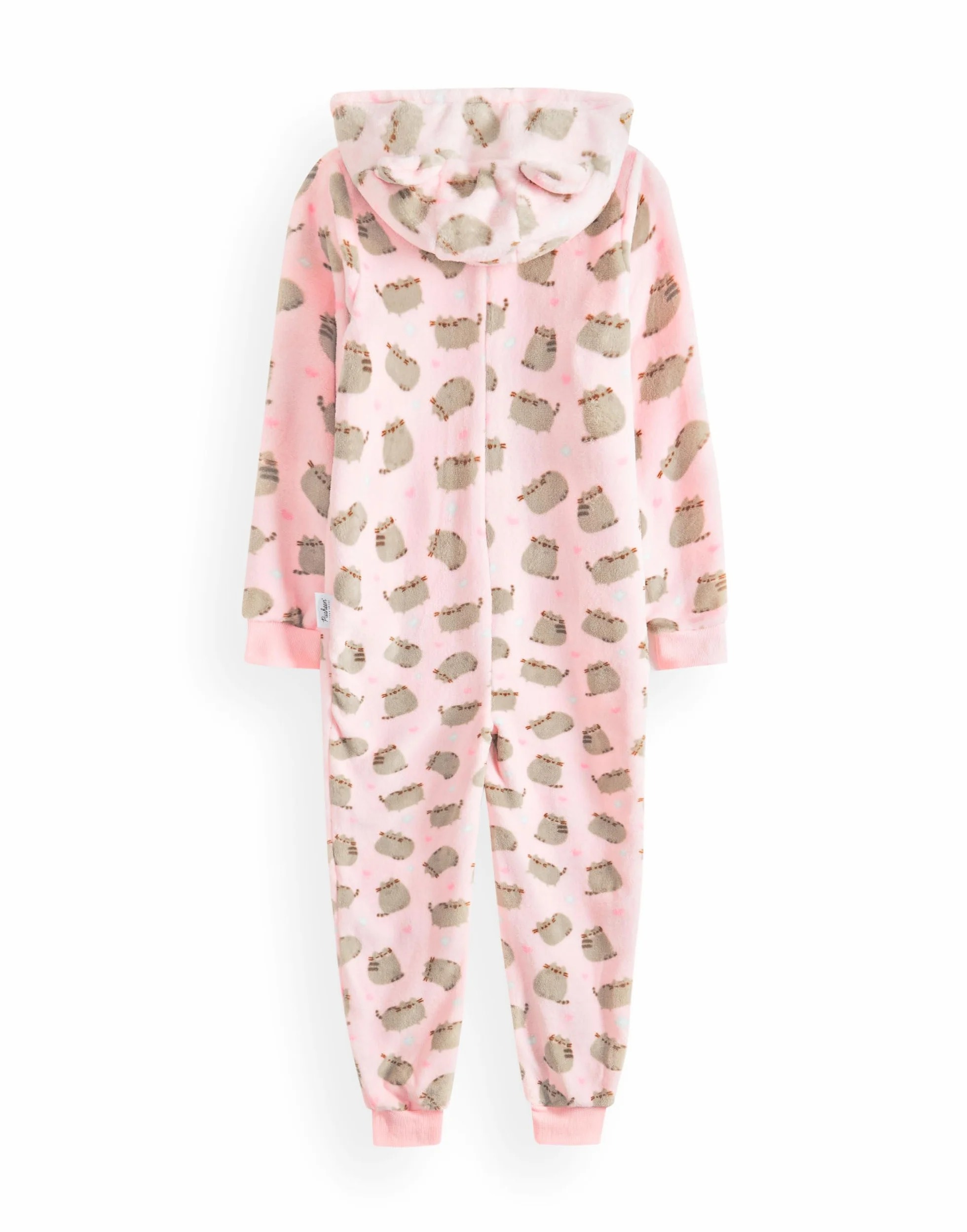 Pusheen The Cat Onesie per Ragazze | Bambini Adolescenti Rosa Multi Marrone O Opzioni Personaggio Pigiama Gatto | Cappuccio in Pile Sherpa con Zip