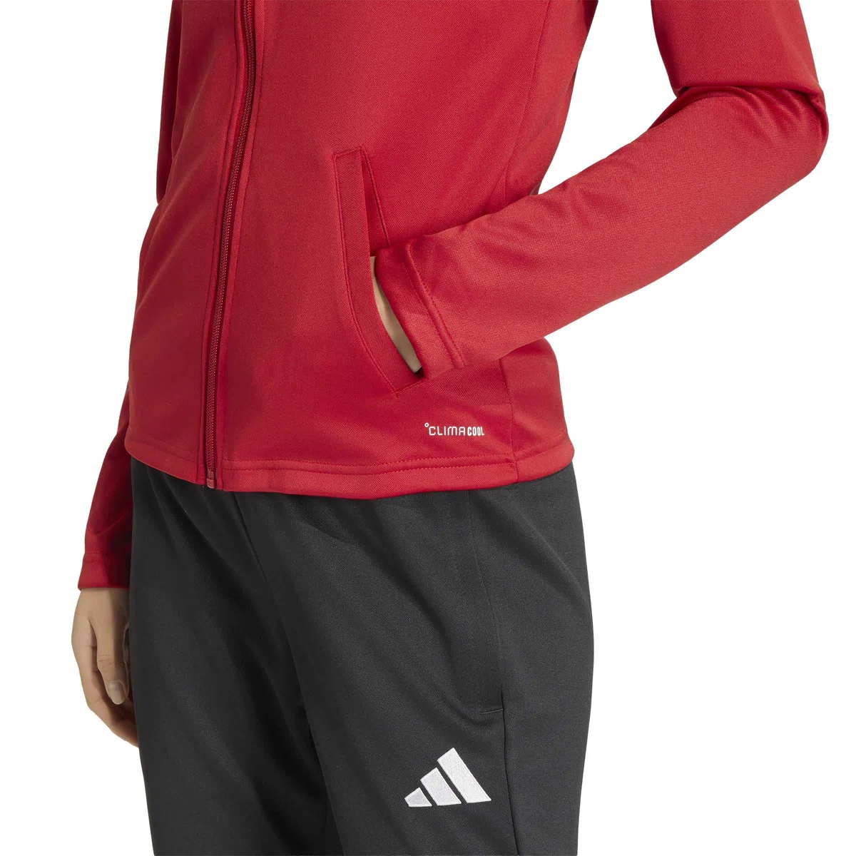 adidas Donna Entrada26 Track Sweatshirt, Team Power Red 2/White, M