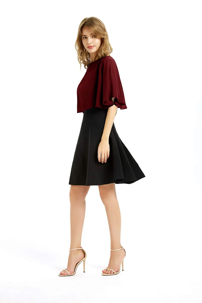 Scialle da donna in morbido chiffon, coprispalle per abito da sera, matrimonio, bolero