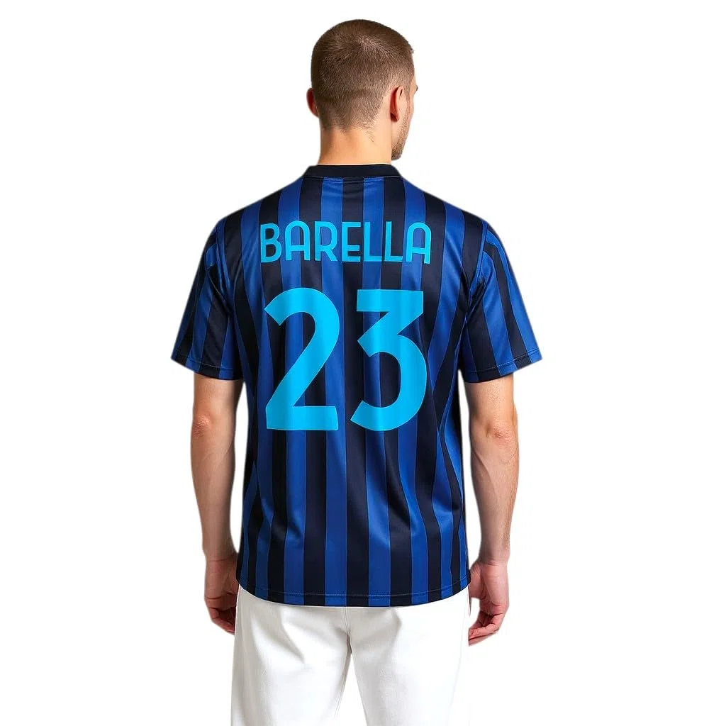 Generico Maglia Calcio Barella 23 Neroazzurra Replica Stadio Autorizzata Regalo per Tifosi Taglie da Bambino e Adulto