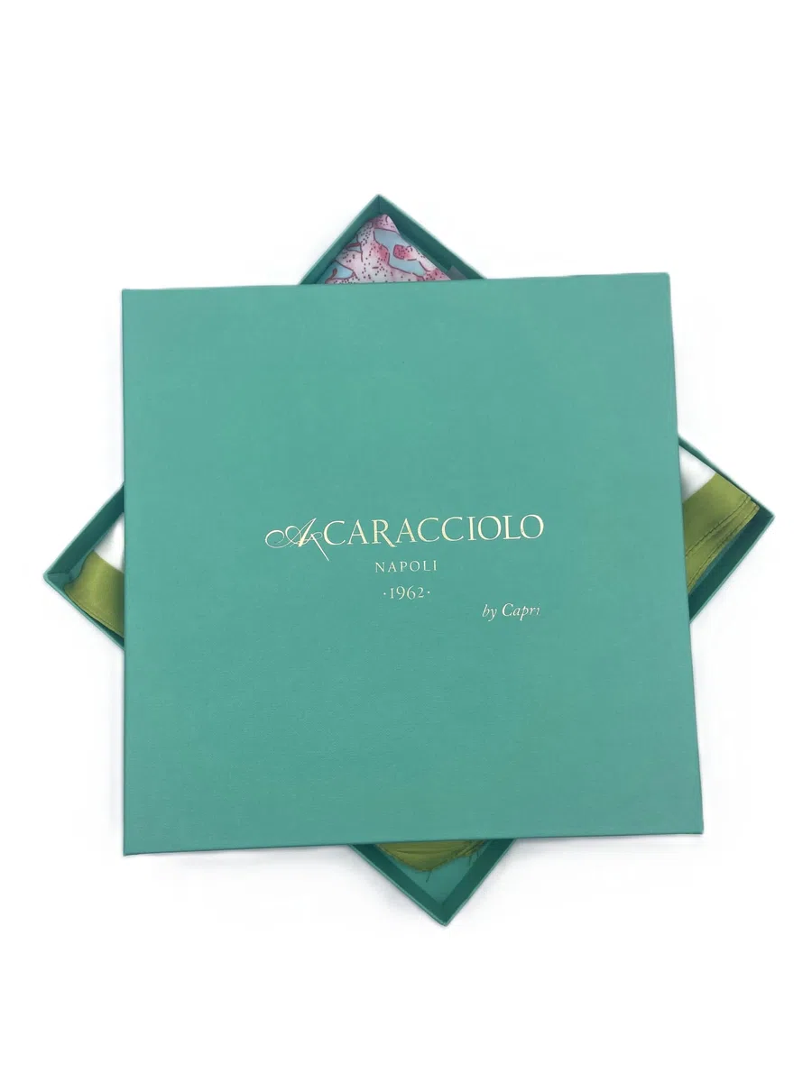 FOULARINO A.CARACCIOLO LINEA CAPRI 100% SETA