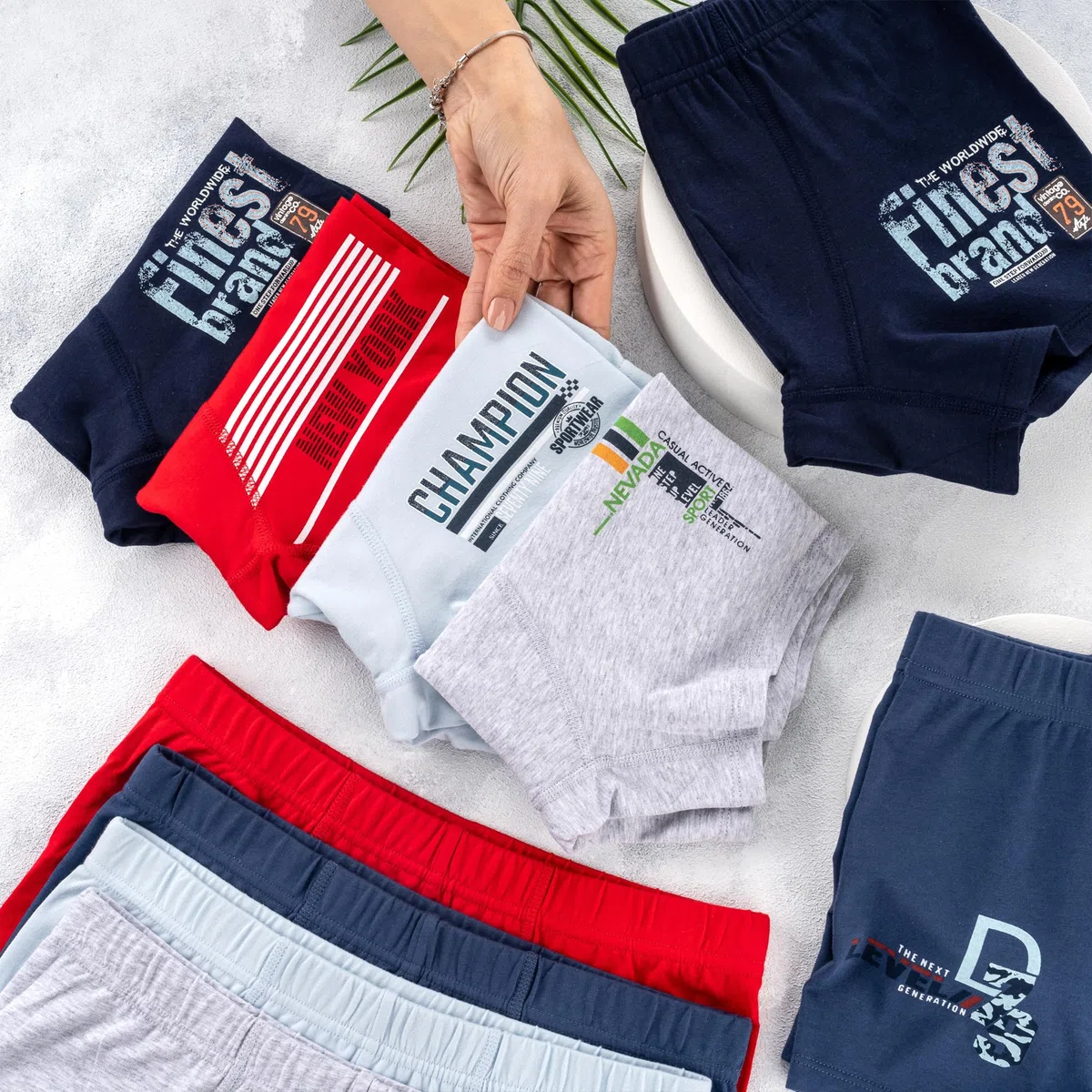 LOREZA ® 10 Boxer Ragazzi Bambino Intimo Mutande Ragazzo in Cotone 2-15 Anni