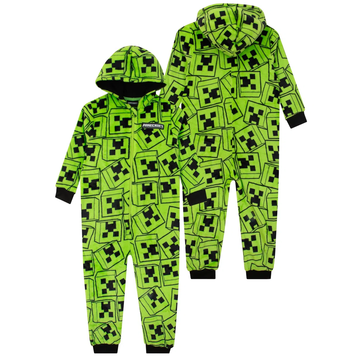 Minecraft Pigiami Interi a Maniche Lunghe per Ragazzi Creeper
