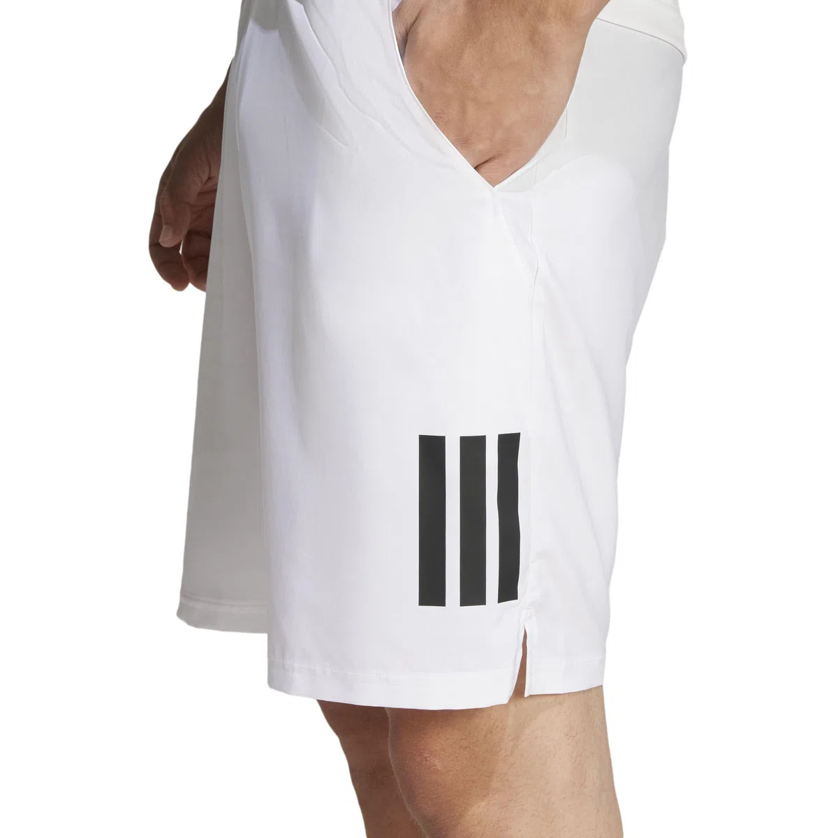 adidas Uomo Club Tennis Climacool 3-Stripes Shorts, White, XXL