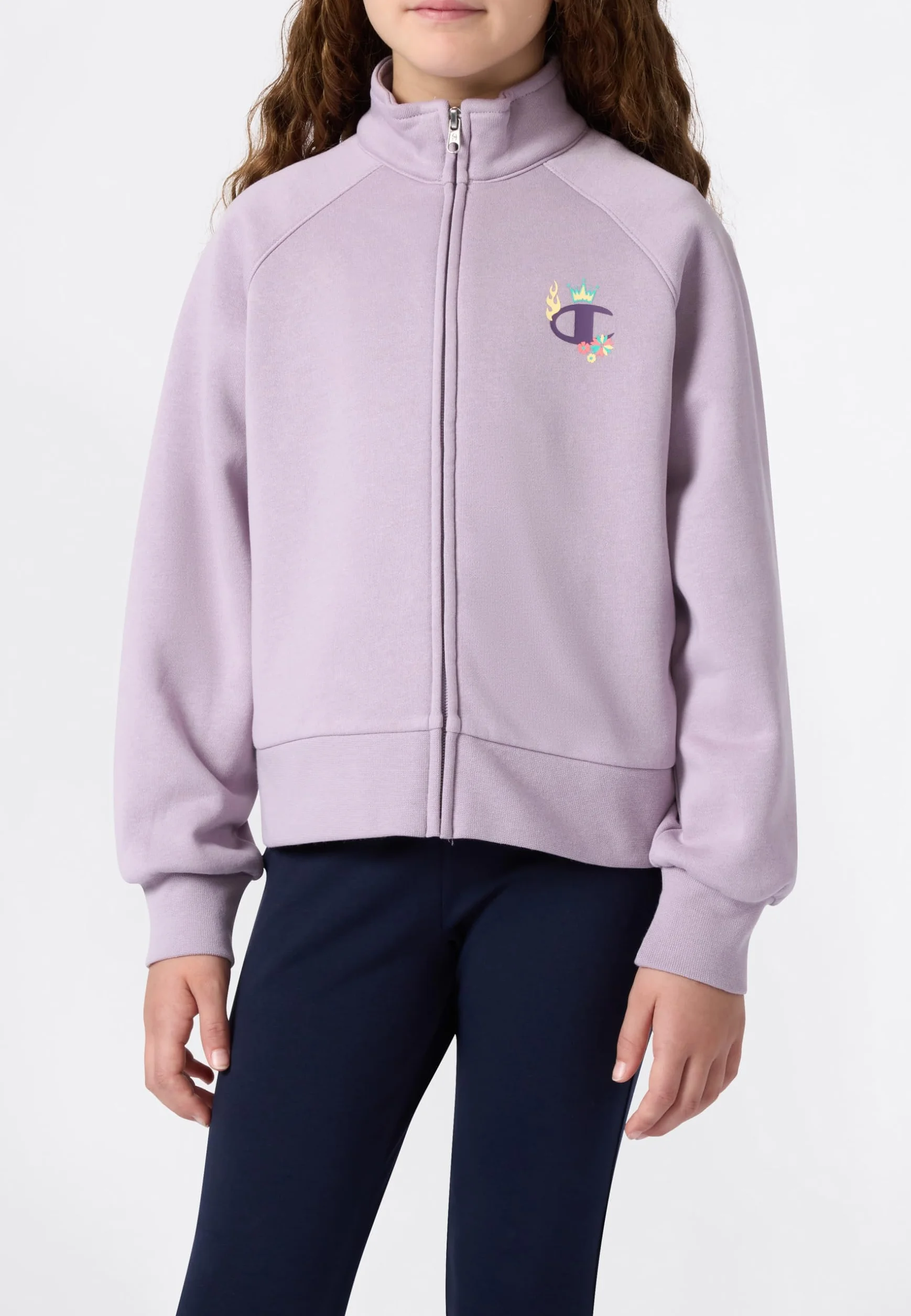 Champion Felpa Full Zip Sweatshirt Bambina