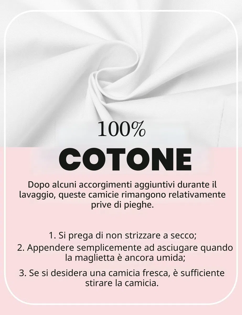Hotouch Camicetta da Donna con Manica a 3/4 Camicia con Scollo a V Camicetta di Base Slim Fit con Knop Bar Tops Casual Cotone XS-XXL