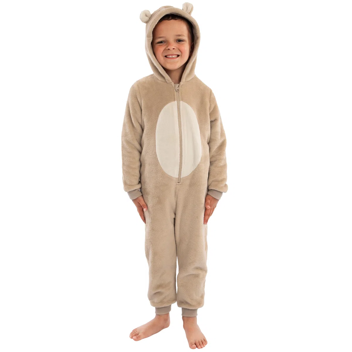 Harry Bear Tutina Pigiama Intera con Cappuccio per Bambini Orso Coniglio O Dinosauro in Morbido, Pigiama Animale